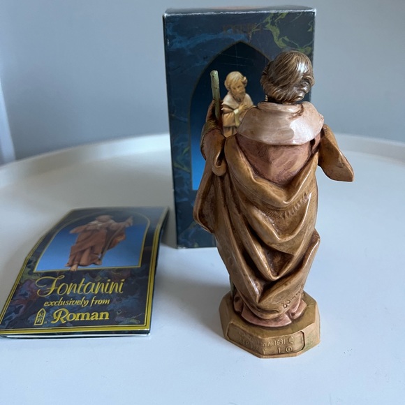 Vintage Fontanini Heirloom Nativity 5” Collection Joseph With Box and St… - Picture 5 of 6